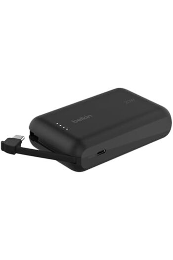Belkin Fast Charge Power Bank 10K PD with Integrated Cable - 20W
