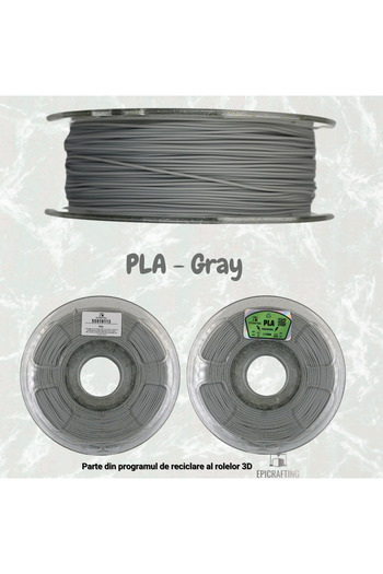 Epic Crafting Filament 3D PLA - GRAY / GRI 1KG
