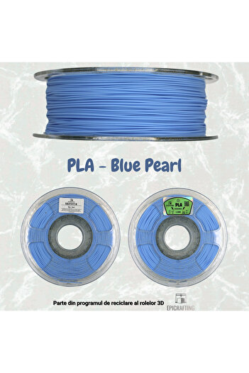 Epic Crafting Filament 3D PLA - Blue Pearl / Albastru Perlat 1KG