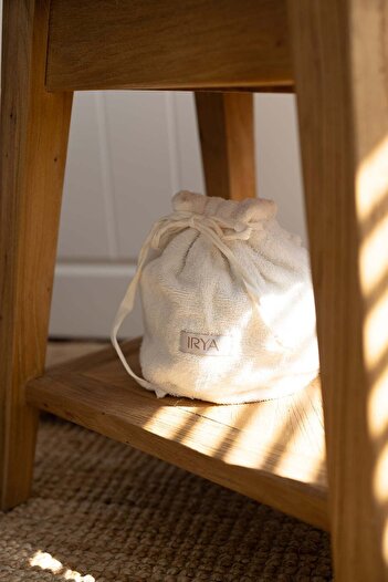 İrya Allesi 100% Cotton Towel Care Bag Ecru