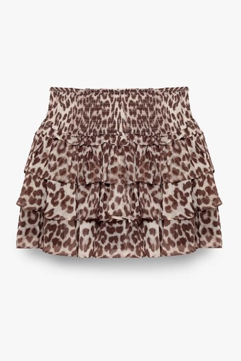 Quzu Leopard Women's Skirt Etk00830