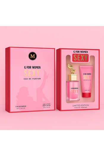 Sexy Woman Gift set G for Women Sexy Eau de Parfum and Body Lotion, 75 ml+ 75 ml