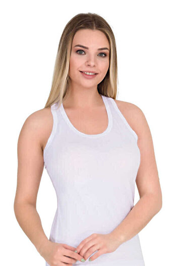Gawzera Berrak 2007 Thick Strap Rambo Tank Top with Cross Detail on the Back