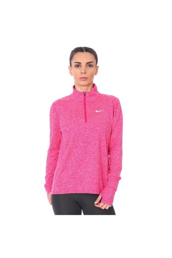 Nike Element Dri Fit Women's Running Sweatshirt - Stand Collar - Finger Hole Sleeve (Cu3220)