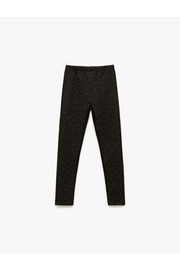 Koton Buy Elastic Waist Cotton Blend Glitter Long Leggings