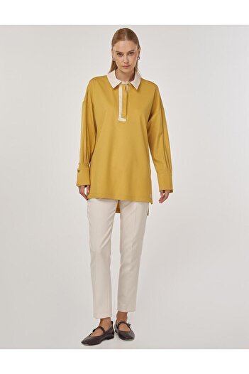KYR Cuff Detailed Tunic Mustard