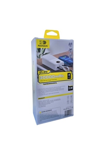 Poro Online POWER BANK PREMIUM KPS BF 03 30.000 mAh 22.5 W PD USB TYPE-C DISPLAY
