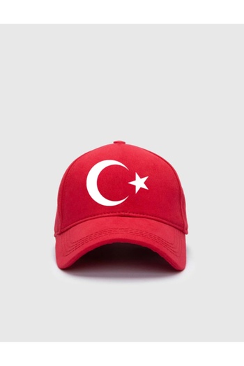 venüsdijital Red Moon & Star Turkey Printed Snapback Hat
