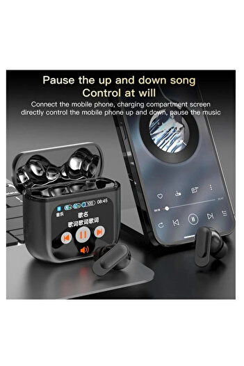 SilentView Casti SE-60 Ecran LCD Cu Control Tactil, Super Bass, Sunet Premium, Microfon ENC