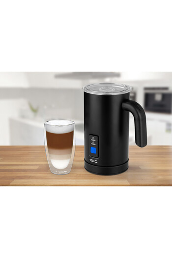 ECG Spumator de lapte NM 119, 240 ml, 500W, oțel inoxidabil negru mat