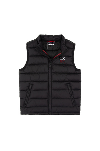U.S. Polo Assn. Boy's Black Vest 50312103-Vr046