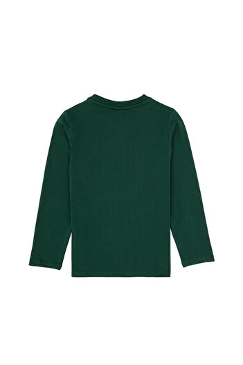U.S. Polo Assn. Boy's Dark Green Basic Crew Neck Sweatshirt 50314002-Vr079