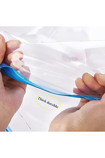 Flippy Set 3 Vacuum Storage Bags, Flippy, Various Sizes, Reusable, Transparent