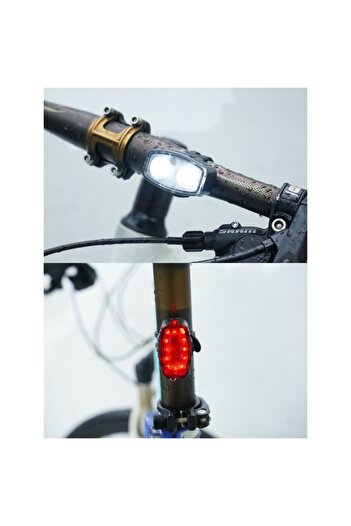 Flippy LED Bicycle Light and Taillight Set, Flippy, USB Charging, Waterproof, 4 Lighting Modes
