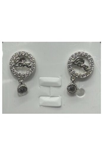 Jolie Silver Silver Earrings 925, Love in Circle,