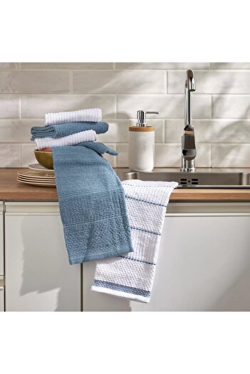 Generic Nina 2-Piece Stripe Kitchen Towel Set - 50x70 cm