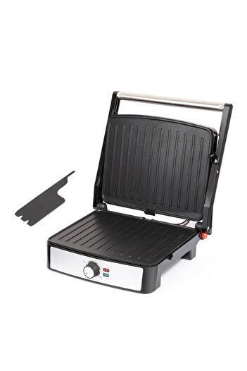 raf 2200W Electric Steak & Grill Machine, Non-Stick Plates, Adjustable Temp, Easy Clean