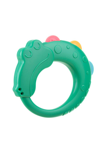 Akuku Silicone teething toy with rattles Crocodile