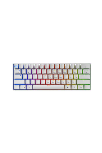 QwertyKey H61 Split Alba Red Switch Hotswap RGB Tastatura Mecanica Gaming