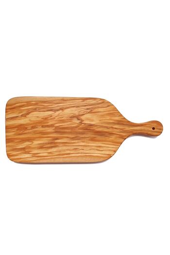 OEM Tocător masiv din lemn de măslin, platou de servire rustic, design, Rustico L 47x19x1.8 cm