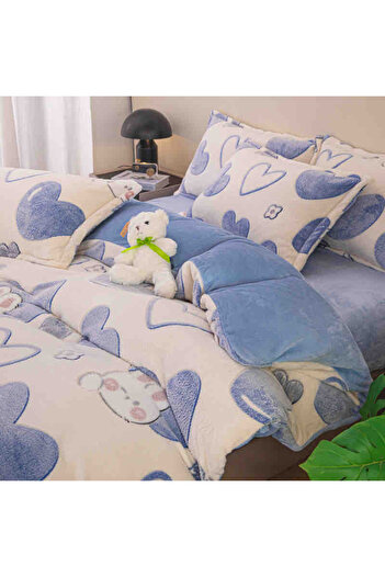 CHIRASO CHIRASO, COCOLINO Linen, ELASTIC Fitted Sheet compatible 140, 160 and 180x200 Duvet Cover 2 Sides Pillowcase