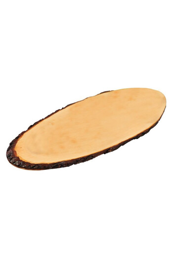 Kesper Platou de servire 61202, Oval, Lemn de arin, 50-59x20cm, Maro