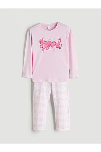 LC Waikiki Crew Neck Girl's Pajama Set