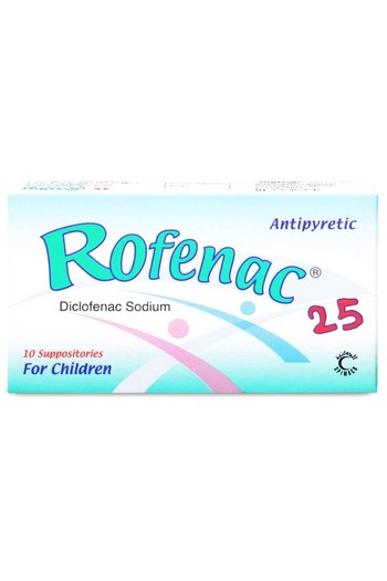 SPIMACO Rofenac 25 mg suppositories 10 pieces