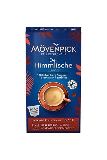 Mövenpick Movenpick Der Himmlische Lungo Coffee Capsules, Compatible with Nespresso, 10 pcs, 57 g
