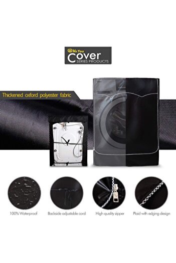 fulina Washing Machine Cover,Fit for Most 4-4.5 Cu.Ft Front-loading Machine,Cover on 4 Sides,W27*D33*H39"