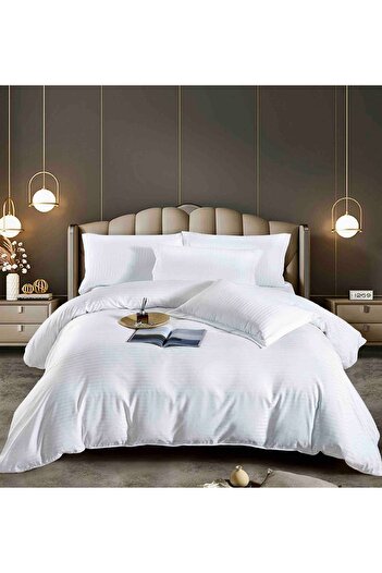 CHIRASO Premium Damask Linen, Classic Sheet 155x230cm, Duvet Cover 155x205cm, 2 Pillowcases