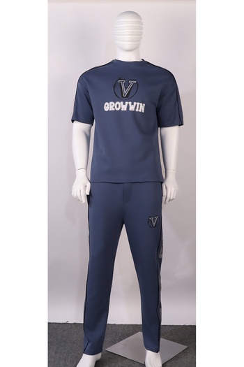 Red Planet Men’s Two-Tone Long Pants Set