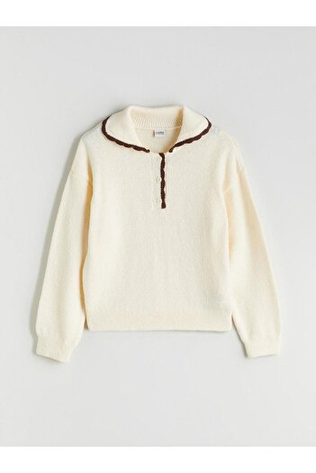 LC Waikiki Polo Neck Girls' Knit Sweater (W5)