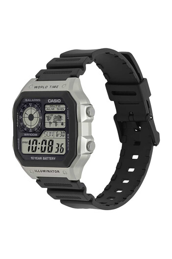 Casio AE-1200WH-1CVEF Watch - Digital, Silver and Black | Men's