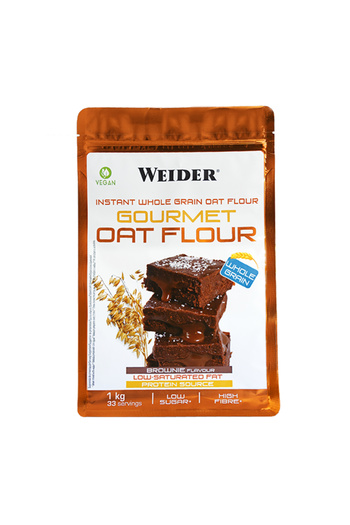 Weider Gourmet Oat Flour 1Kg, Brownie