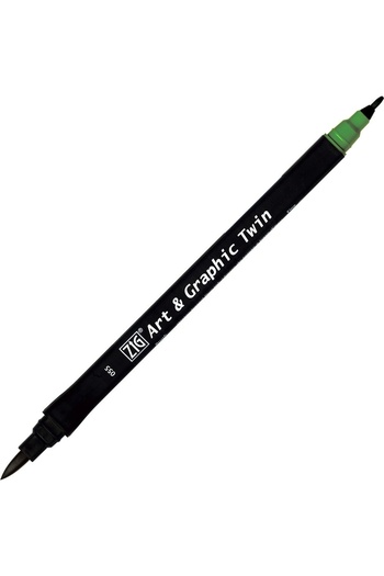 Zig Supertrend Art & Graphic Twin Marker Drawing Pen 55 Green Earth