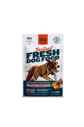 bully max BullyMax Instant Fresh Powder Wet Dog Food – Chicken & Vegetable – 425g