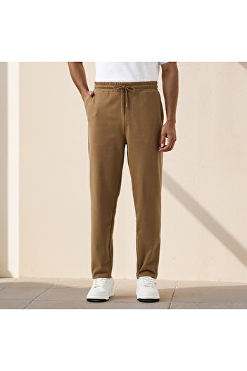 FAV Straight Fit Pants with Drawstring Closure, Pocket and Flexicomfort Waistband