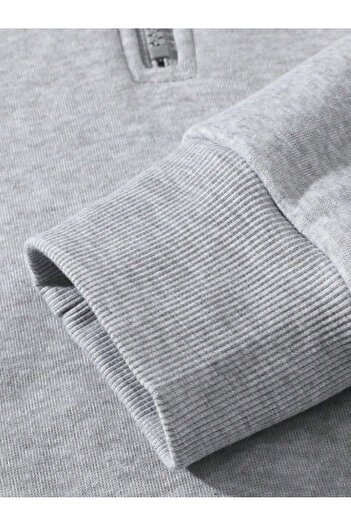 Revasser Unisex Erkek/Kadın YARIM KAPÜŞONLU RESILIENT Renkli Özel Pamuklu Oversize Sweatshirt