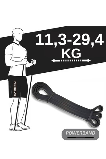 XTR Fitness Resistance Band and Exercise Band Black Medium Medium Resistance Band Black