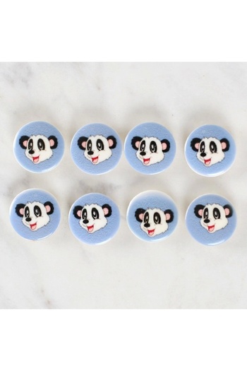 sylar Loren Crafts 8-Piece Panda Button - 1239