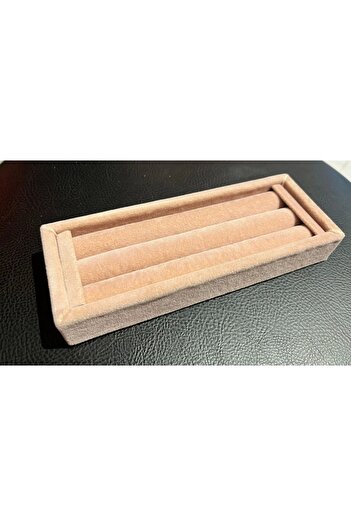 MeGass Dekor Domestic Production Small Size Suede Fabric Pink Color 18 / 7 cm Roll Drawer Ring Stand