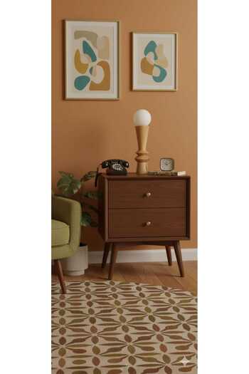 poplinhome Wooden Globe Glass Lampshade Table Lamp Glass Lighting G9 Bulb