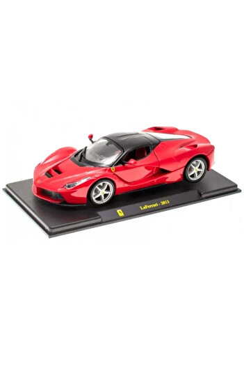 BBURAGO LaFerrari 2013 model red with plexiglass showcase - 1/24