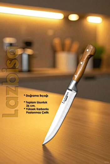 LAZBİSA Hand Craft Mutfak Bıçak Seti Et Ekmek Sebze Salata Börek Bıçağı 6 Lı Set HDS-36