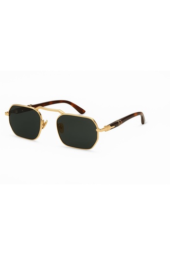 Tisaati Special Design Eşref Single Model Wooden Handle Gold Frame Luxury Sunglasses