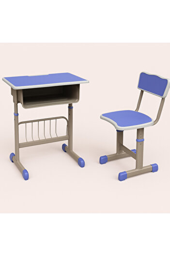 rexa Kids Study Desk and Chair Set – Pink & Beige