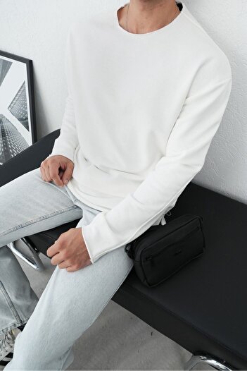 TÜZeMEN Pis Yaka Oversize Basic Sweat
