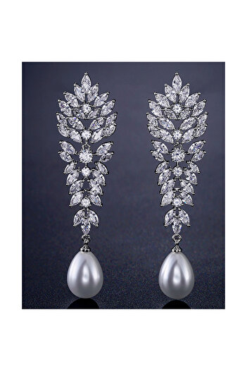 OEM Bridal Earrings Pearls Chandeliers
