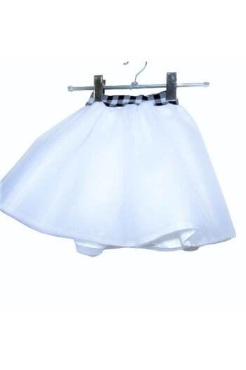 Lucille Craftshop Fusta tulle alba cu jupa, 2-3 ani